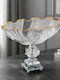 Keskor Keskor Dekorative Schale Glas Silber 30x16x25cm