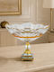 Keskor Dekorative Schale Glas Gold 30x17x25cm