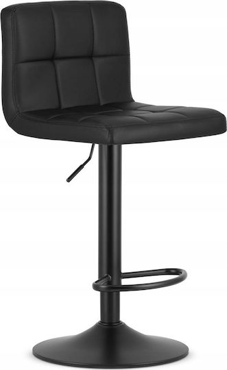 Prot Bar Stools with Backrest & Adjustable Height Black 2 Pieces 50x43x52 cm