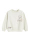 Fleece Kinder-Sweatshirt Beige