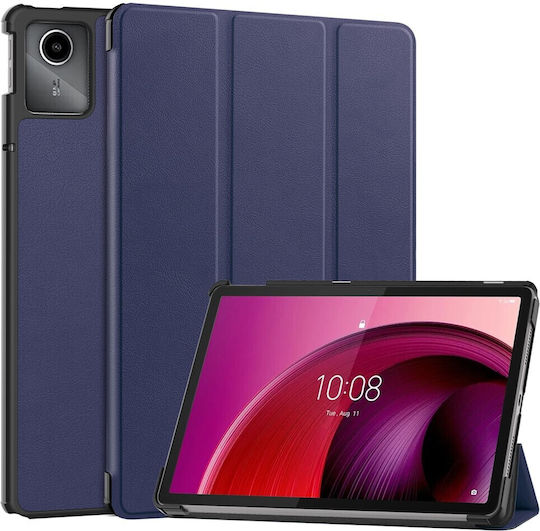 Калъф Книга Tri-fold Стойка Lenovo Tab M11 Xiaoxin Pad 11 2024 Тъмносин