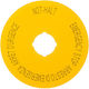 Eaton Round Yellow Signage Plate Ø90 Emergency Stop M22-xak11 121085