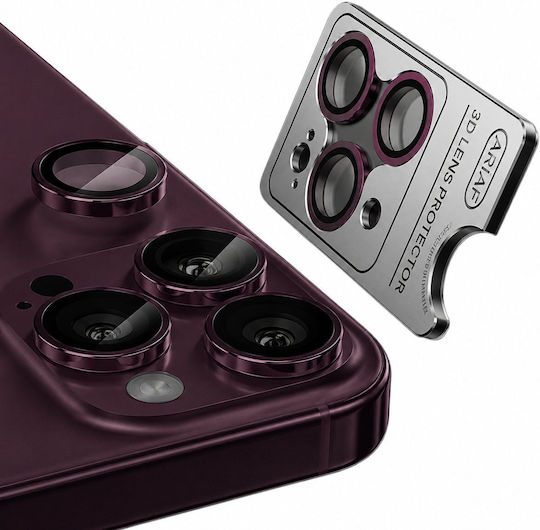 Nordic Metal Camera Lens Apple Iphone 18 Pro 18 Pro Max Dark Red