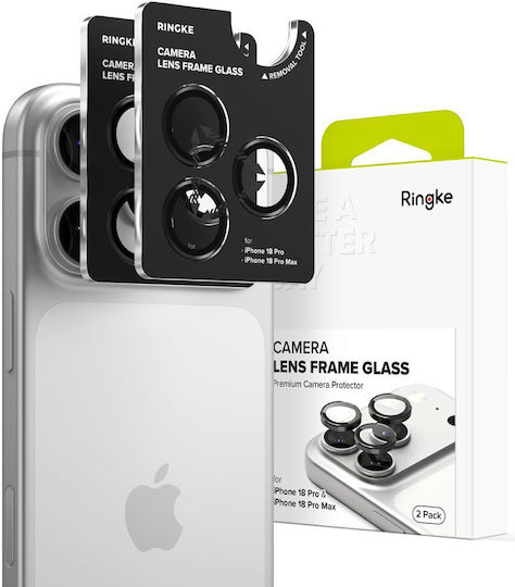 Протектор за камера Ringke Camera Frame Protector 2-pack Iphone 18 Pro Pro Max Черен 8800380462489