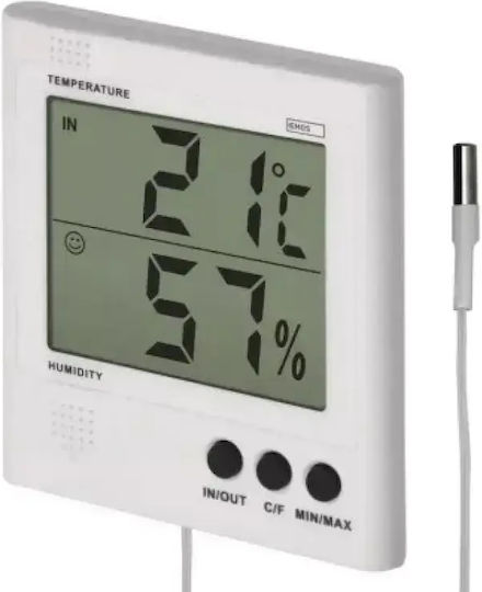 Emos Digital Hygrometer & Thermometer for Indoor & Outdoor Use Emos Digital Hygrometer & Thermometer for Indoor & Outdoor Use