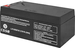 CSSB UPS-Batterie mit Gewicht 3.2Ah und Spannung 12V