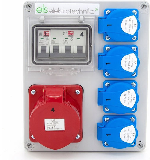 ELS Elektrotechnika Wall Mounted Waterproof Electrical Fuse Box P190xH240xW100mm