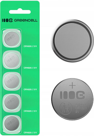 Green Cell Baterii Litiu Pentru Ceasuri CR1620 CR2025 3V 5 Buc
