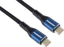 PremiumCord Cablu USB 3.2 USB-C tată - USB-C 100W PD Albastru 2m