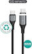 eSTUFF Magnetisches USB-C Kabel Männlich - USB-C 100W Schwarzes 2m