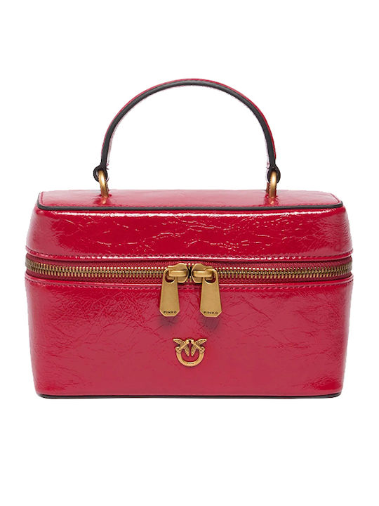 Leather Women's Tote Bag Red