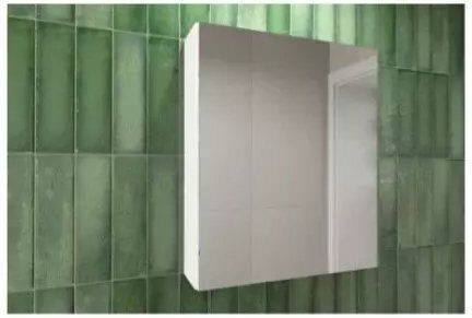 Deftrans SP01_14634730 Ορθογώνιος από MDF με Ράφι & Ντουλάπι 40x60cm Λευκός