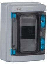 Kanlux Wall Mounted Waterproof Fuse Box 1 Row 4 Elements