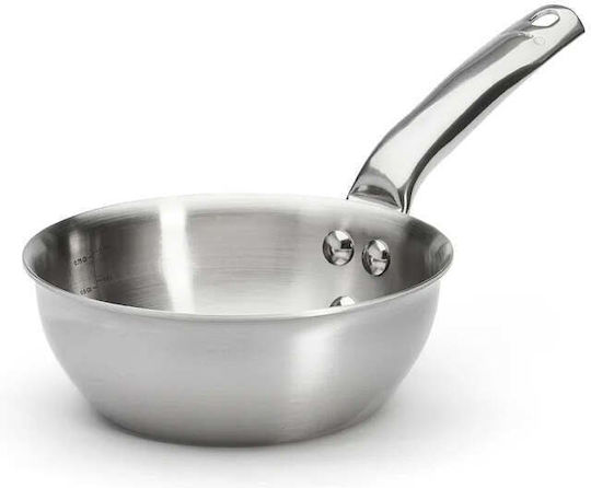 De Buyer Stainless Steel Shallow Pot 0.75lt / 16cm
