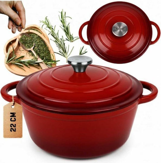 Atusa Плитка тенджера от чугун 3lt / 22cm