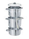 Florina Stainless Steel Shallow Steamer Pot 8lt / 43cm