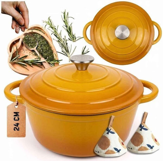 Atusa Плитка Тенджера от Чугун 4lt / 24cm