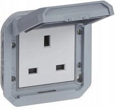 Legrand Plexo Einzeln Steckdose Wasserdicht Grau