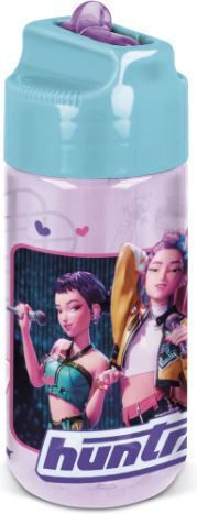 Stor Stor Kunststoff Kinder Trinkflasche K-Pop-Dämonenjäger mit Stroh Mehrfarbig 430ml