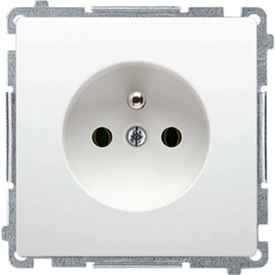 Kontakt-Simon Single Power Socket White