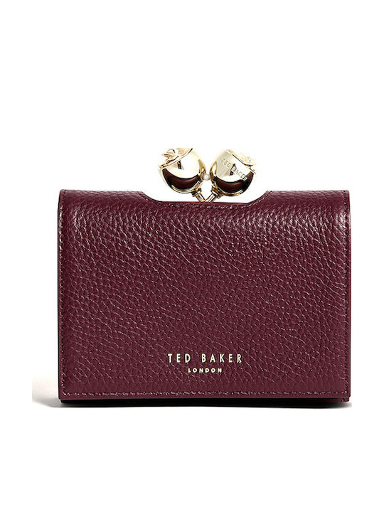 Ted Baker Roosa Rose Detail Малък Дамски Портфейл от Естествена Кожа Червен Ted Baker Roosa Rose Detail Малък Дамски Портфейл от Естествена Кожа Червен