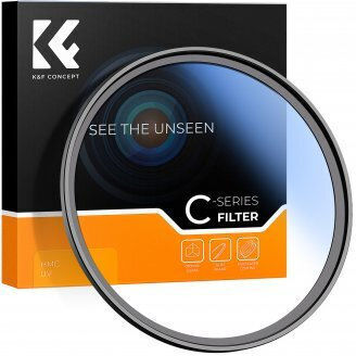 K&F Concept UV Филтър с Диаметър 62mm с HMC Покритие (Multi-Coated) за Фотографски Обективи