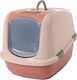 Savic Nestor Jumbo Closed Cat Toilet Red W66.5 x D48.5 x H46.5cm