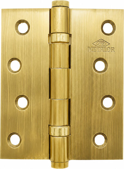 Metalor Scharnier Platte 2 Lager Messing 100x89mm Gold
