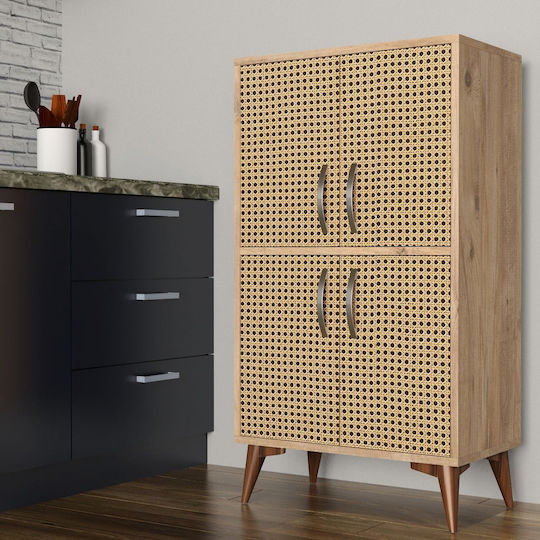 Μπουφές Hazeran από Μασίφ Ξύλο Πεύκο 60x35x109cm