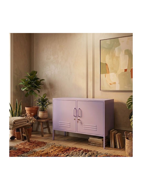 Sideboard Color from Metal Lilac 100x40x70cm