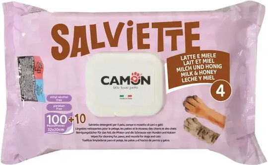 Camon Șervețele de Curățare “milk & Honey” 100+10 bucăți