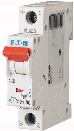 Eaton Αυτόματος Διακόπτης 1p C 10a 10ka Dc Pl7-c10/1-dc 264887