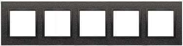 Kontakt-Simon Switch Frame 4 Positions Horizontal Placement in Silver Colour DRN4/83
