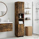 vidaXL Badezimmer-Säulenschrank Boden Säule M36...