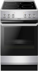 Hansa Печка 62л с керамични котлони Ш50см Inox Hansa Печка 62л с керамични котлони Ш50см Inox
