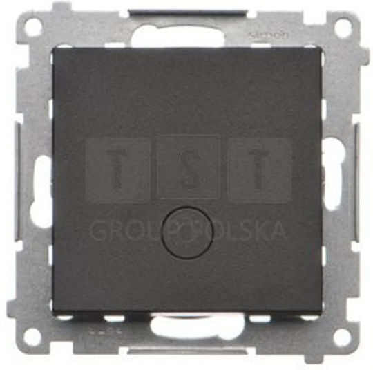 Kontakt-Simon Mechanismus Für Wandschalter In Schwarz Farbe TS1L.01/149