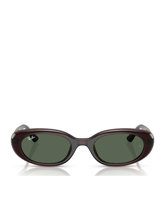 Ray Ban Women's Sunglasses with Brown Horn-Rimm...