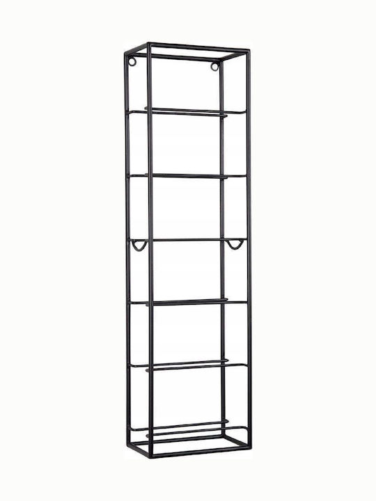 Present Time Suport Metalic Cu Picioare Pentru 6 Sticle Negru 66x12x18cm