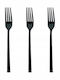 Kulig Set Gabeln Fagitu Inox Schwarz 21.3cm 3 Stück