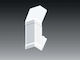 Kopos Internal Corner Cover Pk White 140 X 70mm 8465