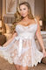 Damen Plus Size Sexy Babydoll Mit Spitze Satin Gurtel 0036 Weiß