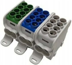 Bloc De Distribuție Morek Hlak25 Mag 3p Gri Albastru Verde 2xal/cu 25mm+16mm 1000vac/1500vdc Mag3251abg