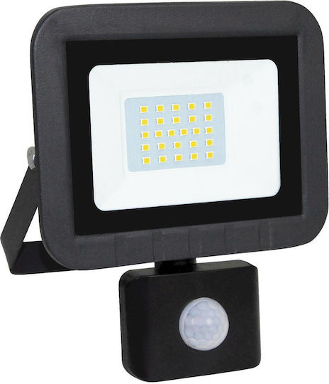 Geyer Водоустойчив LED Прожектор 50W Студено Бяло 6500K с Motion Sensor IP44