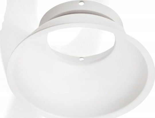 Azzardo Remo R Reflektor Einbauleuchte Gu10 Weiß Durchmesser 9cm Höhe 4cm