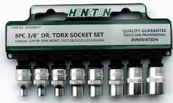 Honiton Set of Torx Sockets 3/8'' E6-E16 8 Pieces H3008 Honiton Set of Torx Sockets 3/8'' E6-E16 8 Pieces H3008