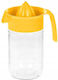 Excellent Houseware Zitrusentsafter / Limetten / Orangen mit Glasbehälter in Gelber Farbe