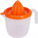 Excellent Houseware Entsafter Zitrone Orange mit Behälter aus Kunststoff in Gelber Farbe