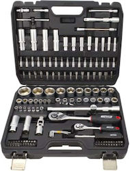 AWTools Cheie cu Clichet Cu Tubulare 1\2" & 1\4" 144 Bucăți AWTools Cheie cu Clichet Cu Tubulare 1\2" & 1\4" 144 Bucăți