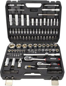 AWTools Ключ-тресчотка с вложки 1\2" & 1\4" 144 бр