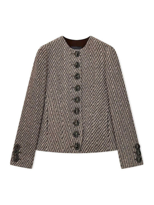 Emporio Armani Women's Blazer Moka/beige